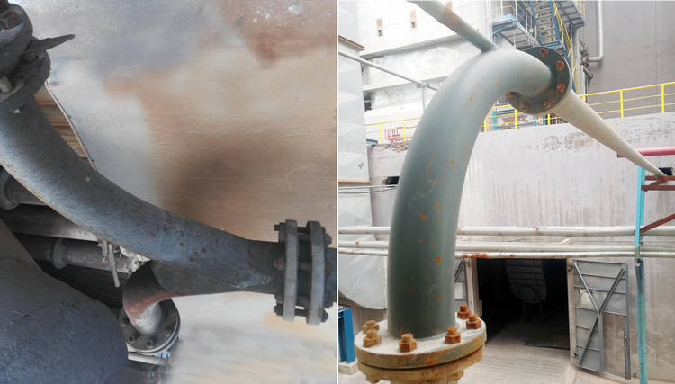 mg冰球突破牌耐磨陶瓷输灰管道的乐成案例