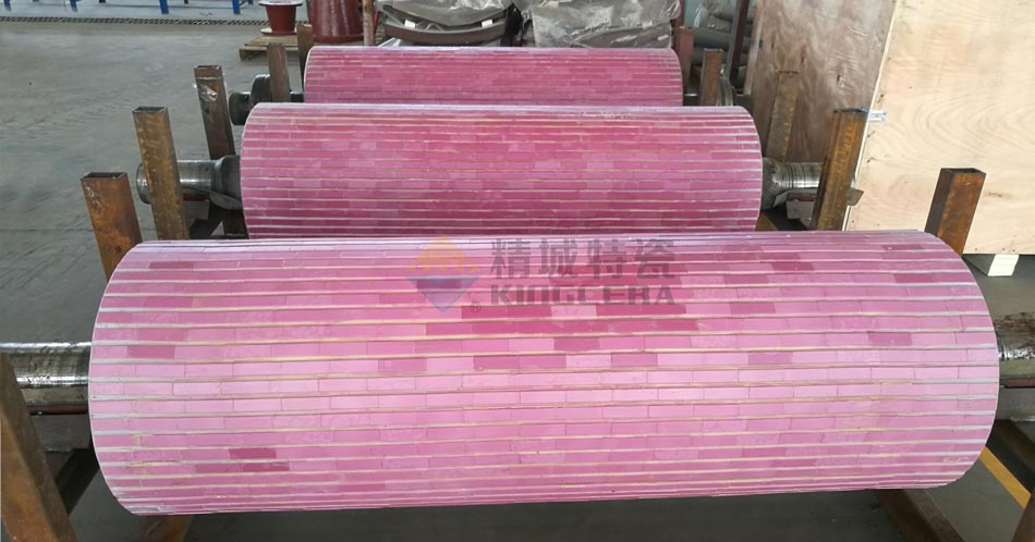 mg冰球突破特瓷皮带机耐磨陶瓷滚筒防磨解决计划