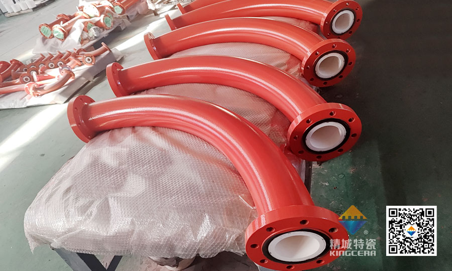 mg冰球突破特瓷内衬耐磨陶瓷弯头