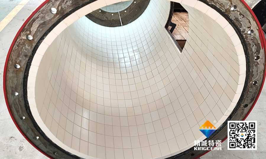 mg冰球突破特瓷管道耐磨陶瓷装置